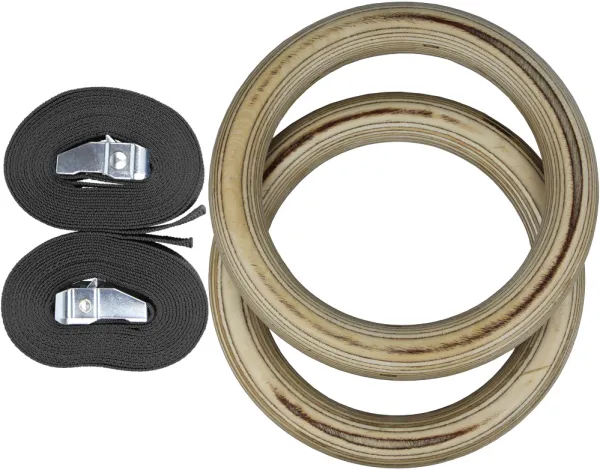 Odin Crossfit Gymnastikringe Holz 28mm